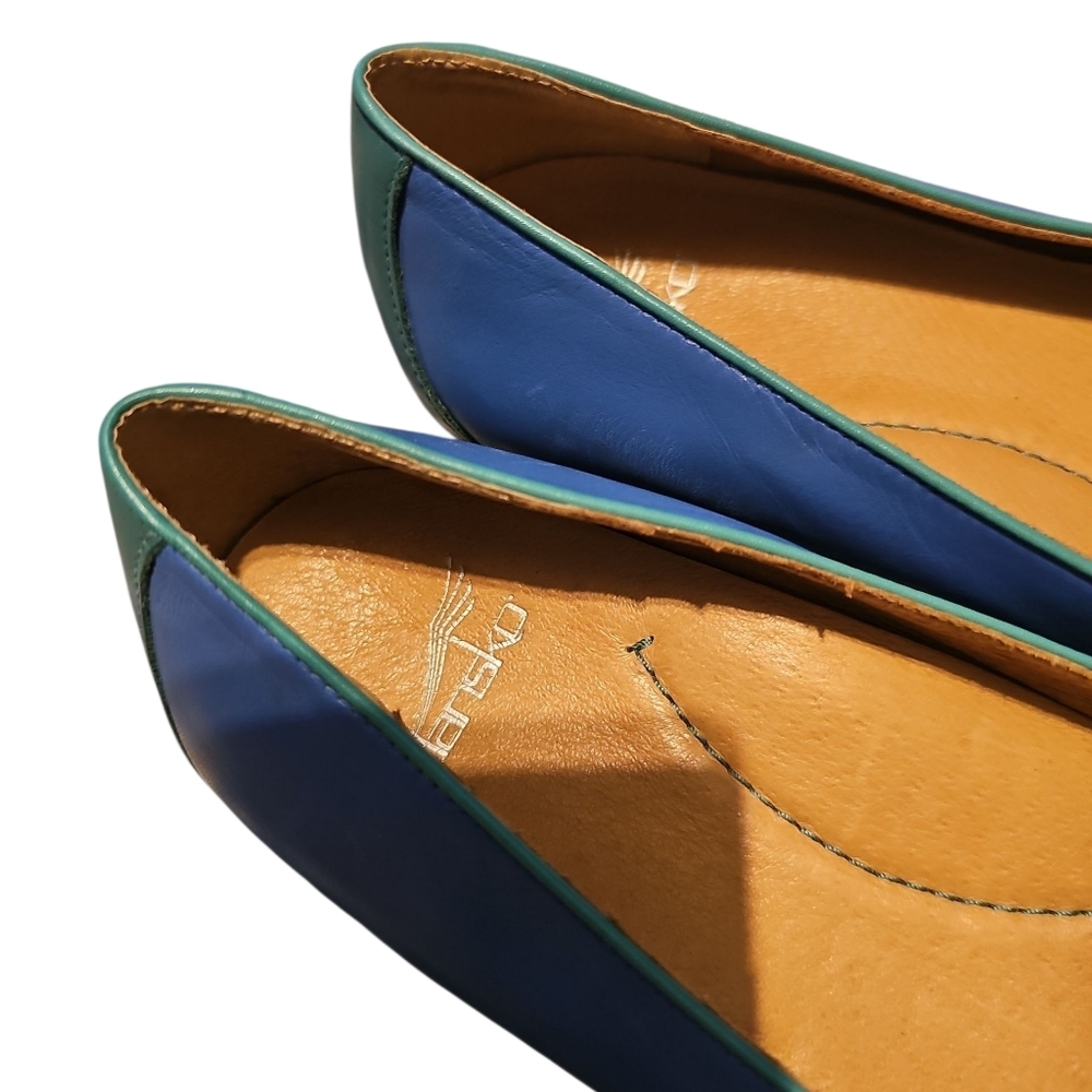 Dansko Women's 8.5/9 39EU Nastacia Nappa Leather Slip On Loafer Shoes Blue Green - Picture 7 of 7